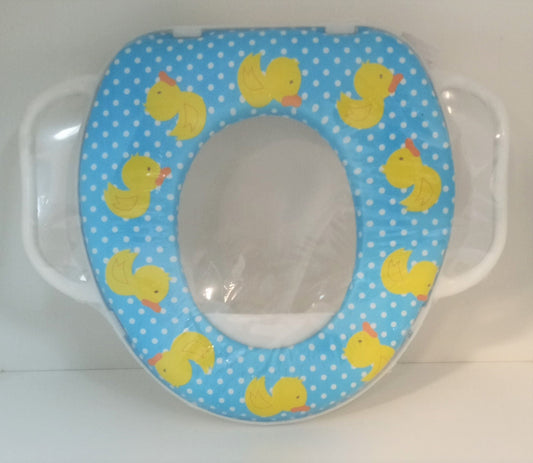 Soft Potty Seat With Handles Assorted: The non-slip base helps keep the topper steady on the toilet seat for extra stability - SU271 ebuystt