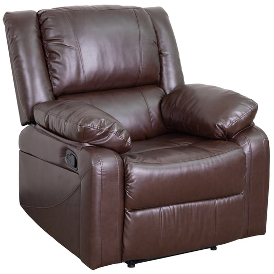 Harmony Series Brown LeatherSoft Recliner - BT-70597-1-BN-GG Mega A-Z Store Nadia
