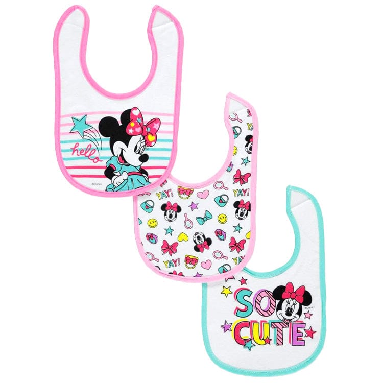 Cudlie Minnie & Mickey Printed Bibs Asst - FD50712 ebuystt