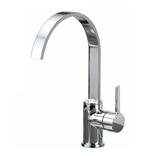Delta Mandolin Beautifully Crafted, Polished, Chrome Goose Neck Kitchen Sink Tap - DEL0334 MEGA