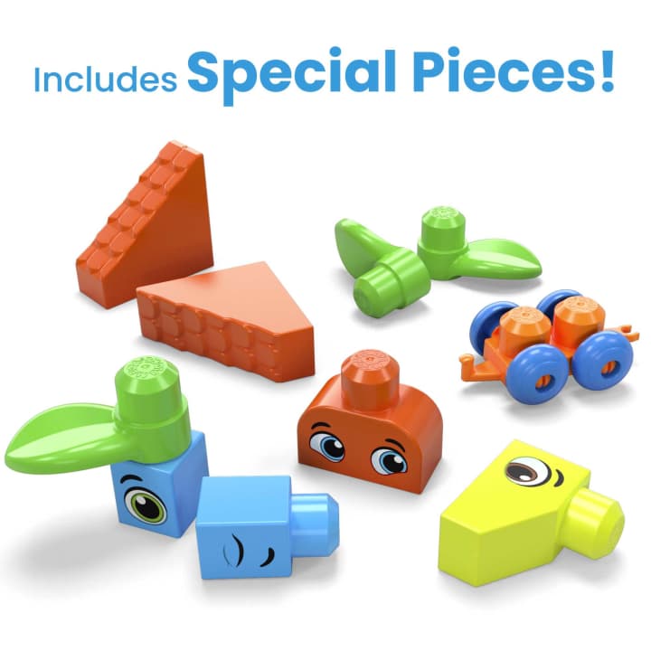 FISHER-PRICE Bigger Building Bag 150 piecces: These blocks help to develop imagination and fine motor skills - HHM96 ebuystt