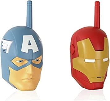 FOSTER Avengers Head Walkie Talkie: Iron Man "Calling" Captain America Super hero shaped mask Can be use indoor and outdoor High quality communication - 390089 ebuystt