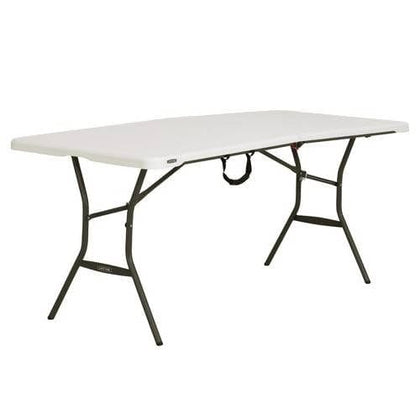 Lifetime Fold In Half Light Commercial Table, 8 Feet, White Granite Designed for Indoor and Outdoor use- 807322