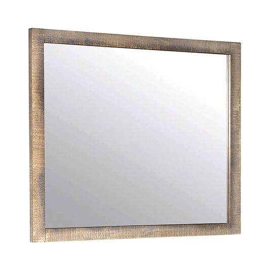 Sembene Rectangular Mirror Antique Multi-Color Collection: This Mirror Looks Beautiful Above A Dresser, Looks Great In A Modern Or Classic Space. Dress Up A Hallway Or Bedroom With The Square Silhouette And Raised Edges Of The Frame. SKU: 205094 coastmega