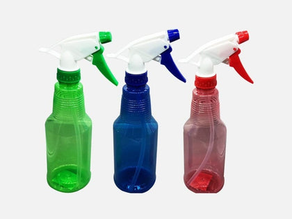 Durable 16 oz HDPE Plastic Spray Bottle, Multipurpose in Various Colors with Trigger Sprayer - CH23360A