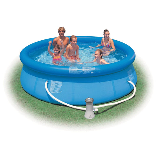 Intex Easy Set 10ft X 30in With Pump: Water capacity: 1,018 gallons (80%) - 28121 ebuystt