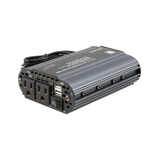 DC to AC Power Inverter 400 Watts Peak Power This portable inverter enables users to charge various devices, such as smart phones, tablets, etc-INV200 Hannah's Variety Store