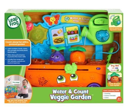 LEAP FROG  Water & Grow Garden: Practise counting skills and learn what plants need to grow with the LeapFrog Water & Count Vegetable Garden - 80-605003