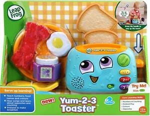 LEAP FROG Yum 2-3 Toaster: Make friends with this sunny little toaster as you pretend to make breakfast - 80-609803 ebuystt