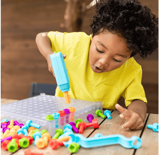 LEARNING RESOURCES Design & Drill See Through Creative Workshop: Play tools are ideal for developing motor skills - LR4114 ebuystt