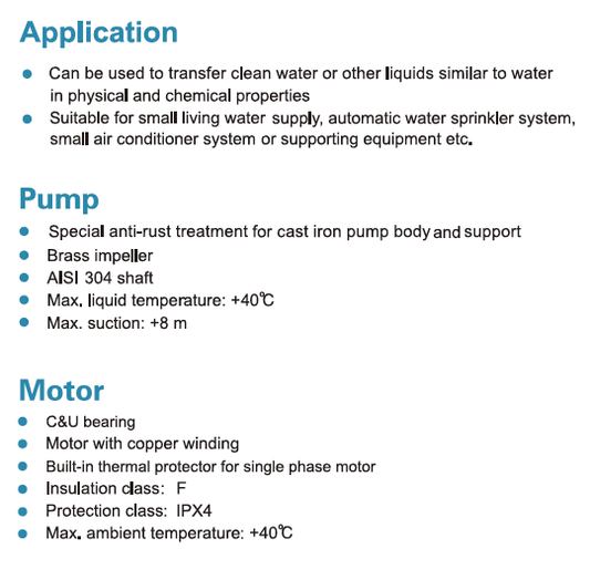 LEO Water Pump 0.5 HP PERIPHERAL PUMP XKm50-1 - Multipurpose water pump, applicable to many uses be it home, commercial or industrial. MEGA