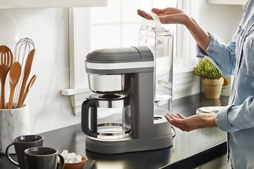 KITCHEN AID 12CUP COFFEE MAKER MATTE CHARCOAL GREY - KCM1208DG Pie's Variety Store