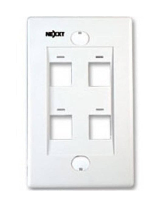 Nexxt 4 Port Wall Plate-4PWP Hannah Frederick