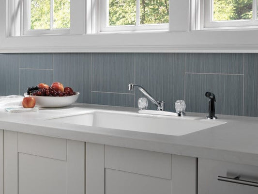 Peerless P225LF Classic Two Handle Kitchen Faucet, Chrome PEERLESS