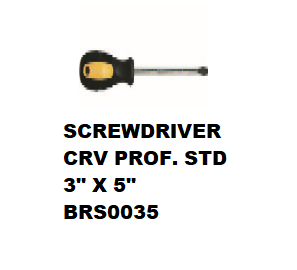 Brown's Screwdriver, Perfect for plastic, wood, and metal. Small and Handy for Professionals and DIYers MEGA