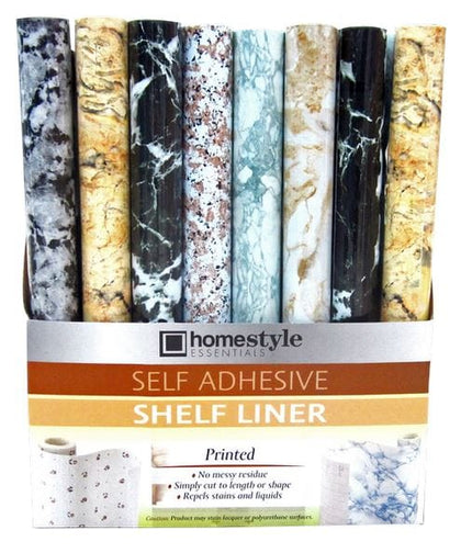 HOMESTYLE ESSENTIALS Self Adhesive contact Paper Marble Design CH85515 (SOLD AS ASSORTED COLOURS ONLY) HOMESTYLE ESSENTIALS MEGA 