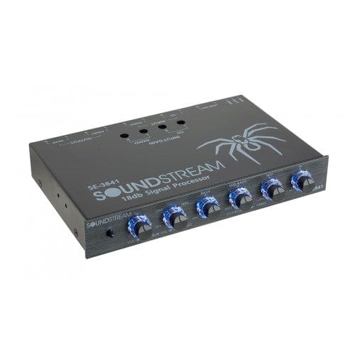 SOUNDSTREAM PREAMP 4-BAND W/ CROSSOVER 8V Parametric Equalizers provide more accurate control of tone or frequency of your car audio system-SE-3841 Hannah's Variety Store