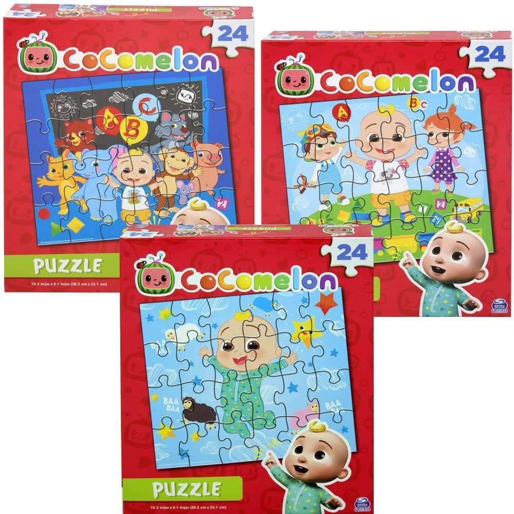 SPIN MASTER Cocomelon Puzzle 24pcs: Cocomelon fans of all ages are sure to love these puzzles, boys and girls alike - 6063749 ebuystt