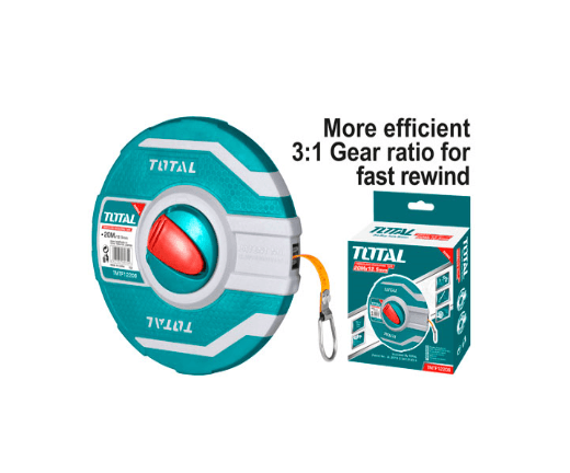 Total Steel Measuring Tape 20M x 12.5 MM- TMT11206 Mega