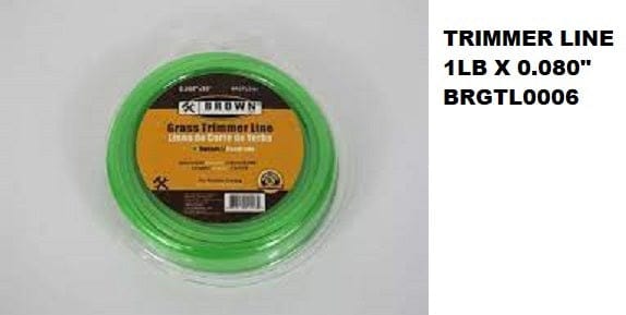 TRIMMER LINE 1LB X 0.080" GRASS MEGA
