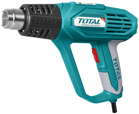 TOTAL MULTI-PURPOSE 2000 WATTS HEAVY DUTY AND 4 NOZZLES HEAT GUN - FOR SHRINKING PVC, STRIPPING PAINT, CRAFTS ETC. - UTB1206 MEGA