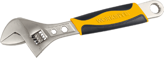 Worksite Adjustable Wrench 8 Inches(200MM), Made of Highly Durable Chrome Vanadium Steel, Heat Treated Steel for Added Durability Rust-Resistant Finish for Protection Against the Harshest Weather Elements -WT2510 Worksite Hand Tools