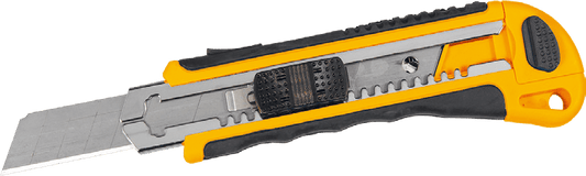 Worksite Utility Knife Box Cutters,18mm Highly Durable and Efficient Utility Knife 18mm Stainless Steel Auto Replacement Blade. Strong Plastic Cover is Comfortable to Hold. Made with the Highest Quality Material and Craftsmanship. - WT6068 Worksite Hand Tools