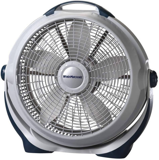 Lasko Wind Machine Floor 20 in - Features 3 high-performance speeds, providing energy-efficient operation with a pivoting head for directional air power. This fan will help keep you cool and comfortable throughout the year - 3364 Hannah Frederick