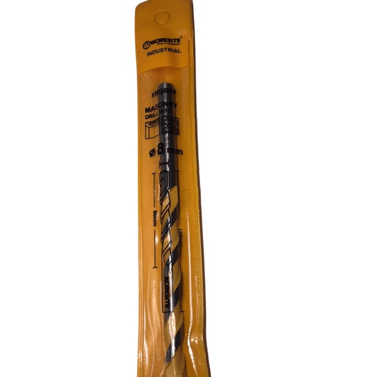 WORKSITE Durable ConcreteDrill Bit – Inches. High-Speed Bit. Suitable For Drilling In Concrete Surfaces. High Quality Multi-Purpose Drill Bit Set: Tipped For Prolonged Life And Heavy-Duty Use. Can Be Used In Standard Drills. – XMDB08 Worksite Hand Tools