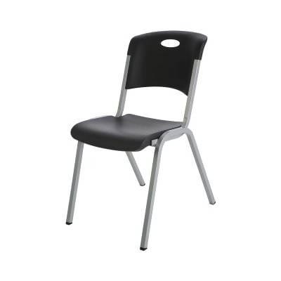 Lifetime Stack Chair Black Commercial Grade-28333 ebuystt