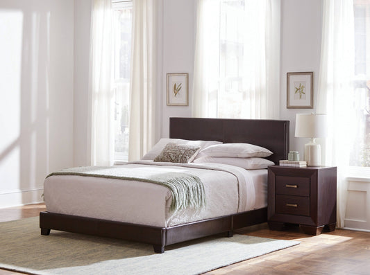 Dorian Upholstered Queen Bed Brown - 300762Q Pie's Variety Store