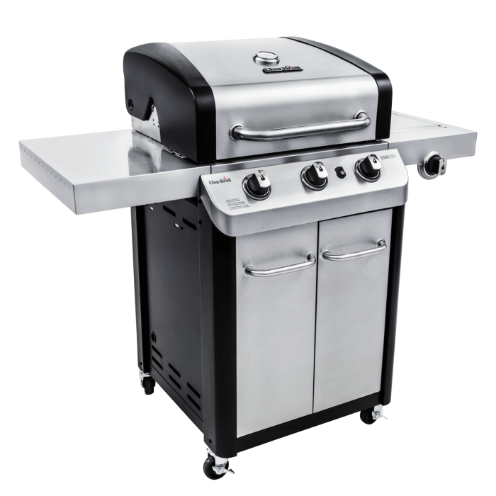 The Char Broil Signature Series 3 Burner Gas Grill represents