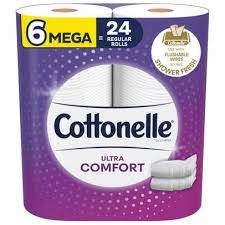 COTTONELLE BATH TISSUE CLEAN CARE 6CT - CBTCC6CT Pie's Variety Store