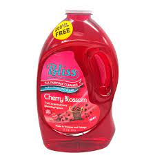 Bliss All Purpose Cleaner (Cherry Blossom) 1 Gallon -The Cherry Blossom fragrance leaves an irresistible scent your family and guests will notice. It comes in a convenient, easy-pour bottle and is easy to use - 76950318952 Pie's Variety Store