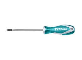 Total Screwdriver Phillips PH2 x 150 mm 6" Round Ideal For Electrical Work, Repairs And DIY Projects - THT2246 MEGA