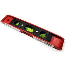 Wolfox Plastic Torpedo Level 9" with Magnetic Band, Horizontal, Vertical and 45° vial and Top-read Window for professional working in tight spaces - WF6709 MEGA