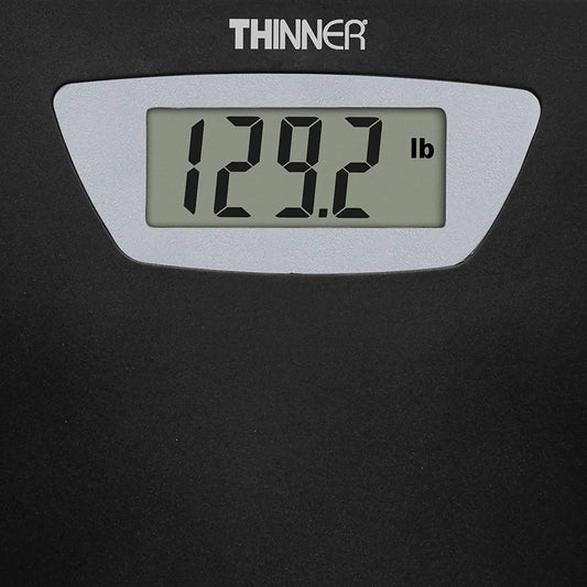 Conair Thinner Digital Precision LED Portable Bathroom Scale is a handy and portable digital weighing scale that boasts a thin and lightweight design that can easily be used in any room and stored when not in use - C-TH280 Elegant AccScents