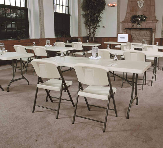 Lifetime Folding Chair Almond Commercial Grade-28033 Hannah Frederick