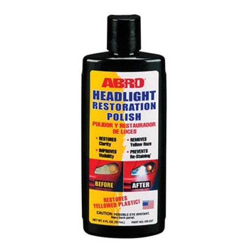 ABRO Headlight Restoration Polish Improves Visibility and Safety HR-237 (MABRO023) MEGA