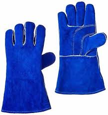 TRUPER Heavy Duty Leather Welding and Blacksmith Gloves, Long Safety Cuff. One-Size with Reinforced Palm and sewn with Kevar Thread - 15246 MEGA