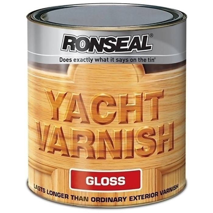 Ronseal Exterior Yacht Varnish Gloss 1 Litre Helps to prevent Cracking, Peeling and Blistering - 7166 Pie's Variety Store