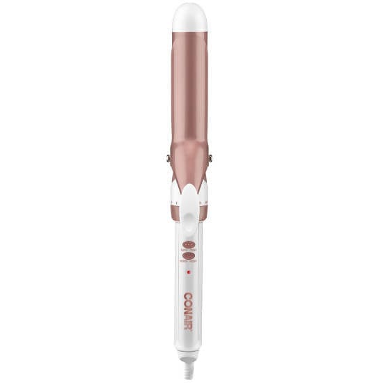 Conair Double Ceramic 3/4 inch Curling Iron (White/Rose Gold) has a higher ceramic content to deliver even heat, fast styling and long-lasting curls - C-CD700GN Pie's Variety Store