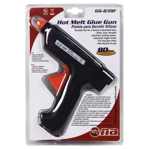 Nippon America Hot Glue Gun Versatile Tool for a Variety of Household Uses.Hot glue gun for crafts is an extremely helpful tool in terms of faster yet subtle adhesives-GG-839F Hannah's Variety Store