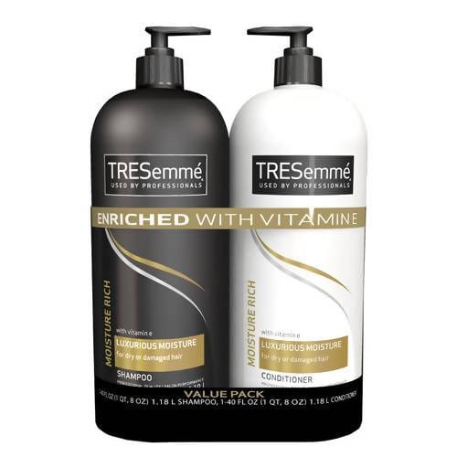 TRESEMMÉ Luxurious Moisture Shampoo and Conditioner 2 pk 1 Shampoo + 1 Conditioner Professional Formula Moisture Rich With Vitamin E For Dry or Damaged Hair/15297 dayana sifontes