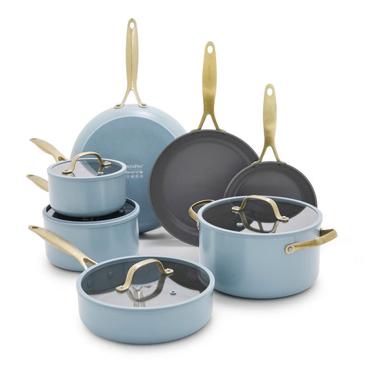 GreenPan Ceramic Cookware Set 11 Piece-503951-0885837054286 ebuystt