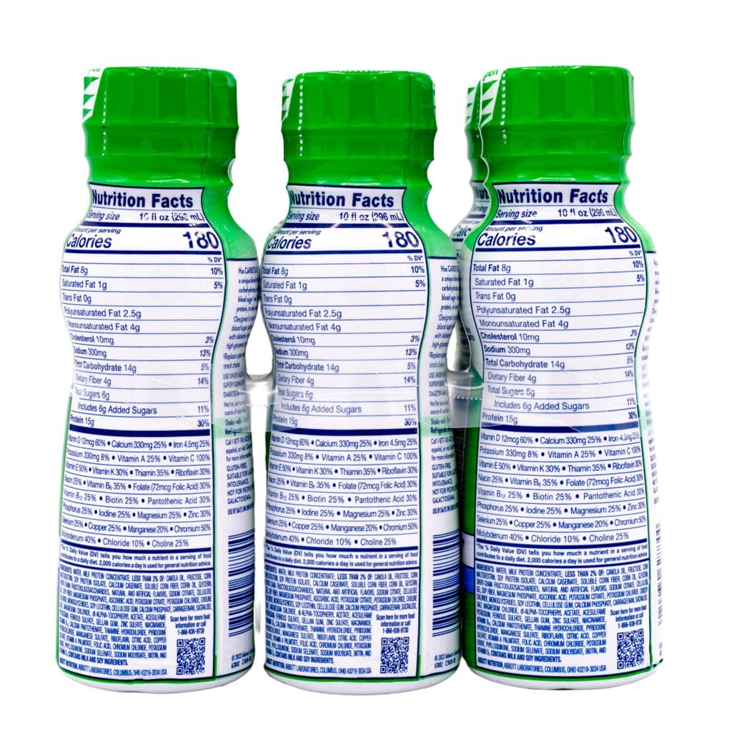 Glucerna Hunger Smart Nutritional Supplement Vanilla Flavor 6 Units/ 296 mL / 10 oz a unique blend of slow-release carbohydrates designed to help minimize blood sugar spikes in people with diabetes.-347564 EBUYSTT