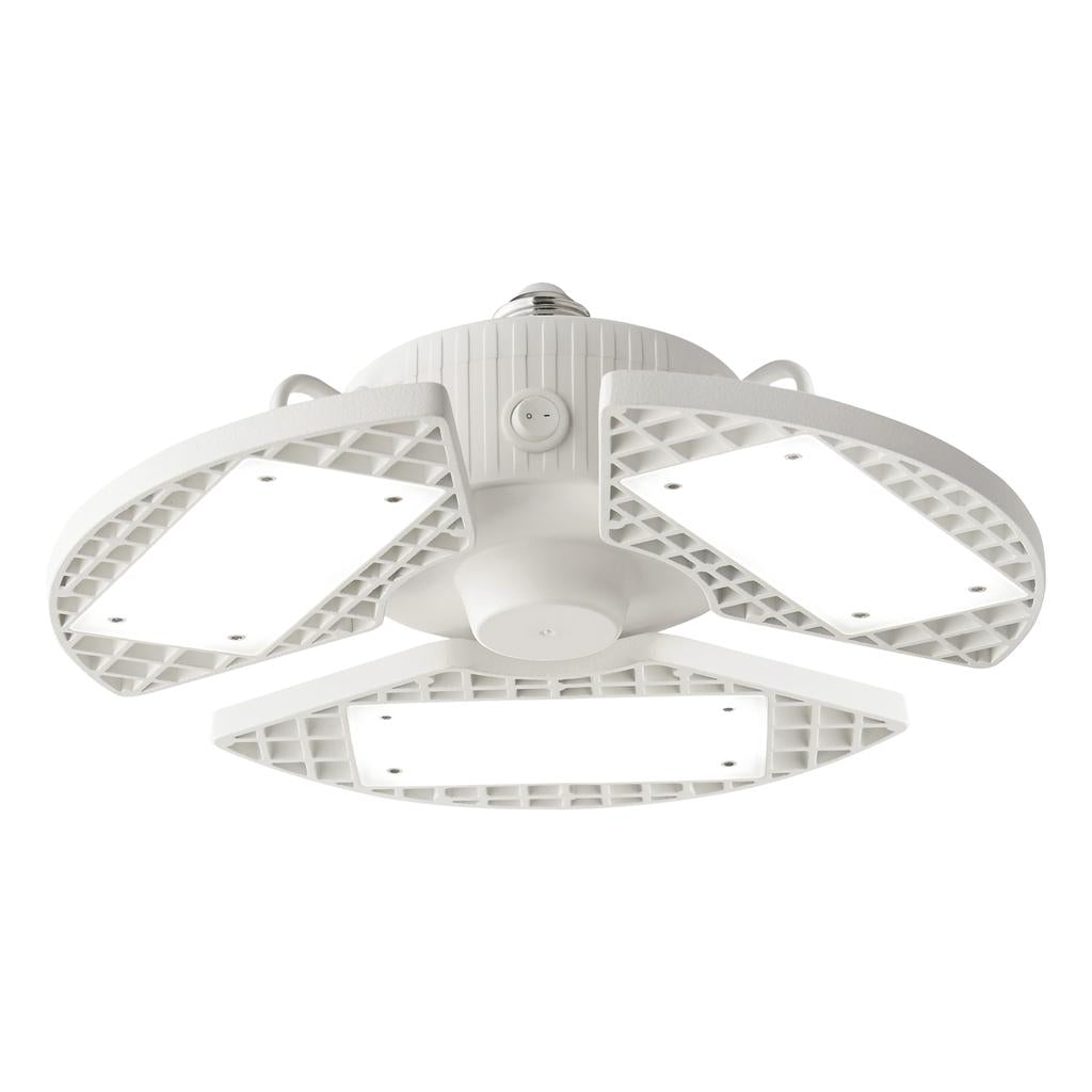 Green Watt White LED Garage Light with 3 Adjustable Heads-509783 ebuystt