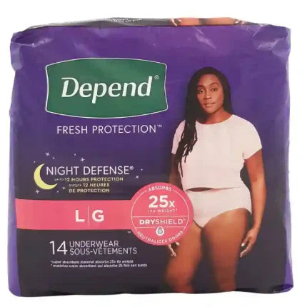 Depend Female Underwear Large 17 Count - 03600038531 Pie's Variety Store