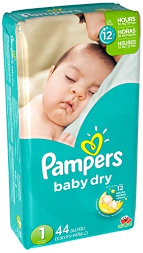 PAMPERS BABY DRY SIZE 1 44CT - PBDS1 Pie's Variety Store