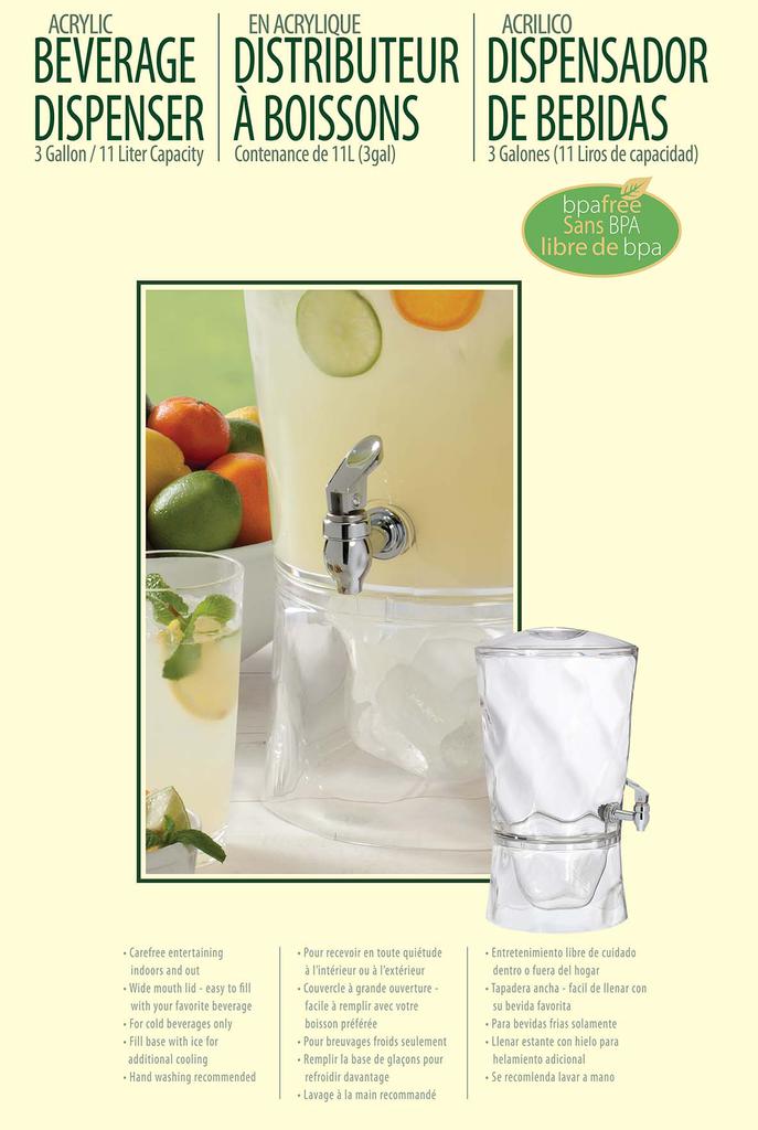 CreativeWare Beverage Dispenser 11 L - 7683 ebuystt
